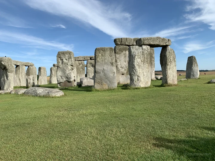 Standing stones and open grass