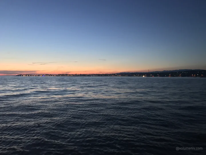 Last light over the sea