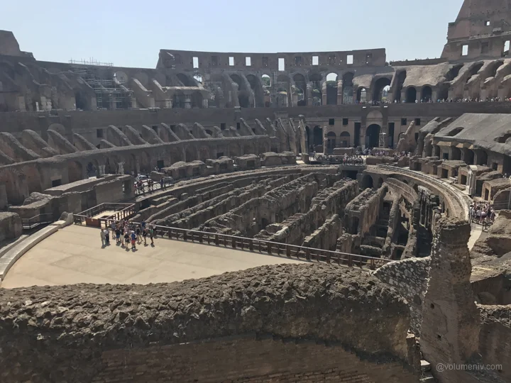 Stone tiers and arena